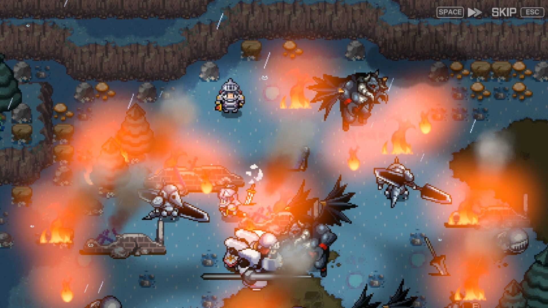ZENONIA 1 battle scene showing restored pixel-art characters