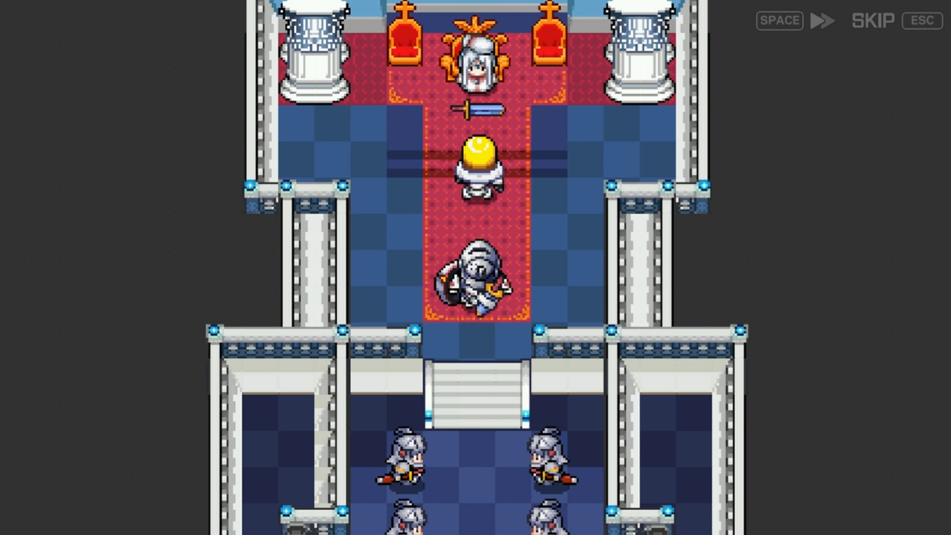A castle interior in the restored ZENONIA 1 PC release